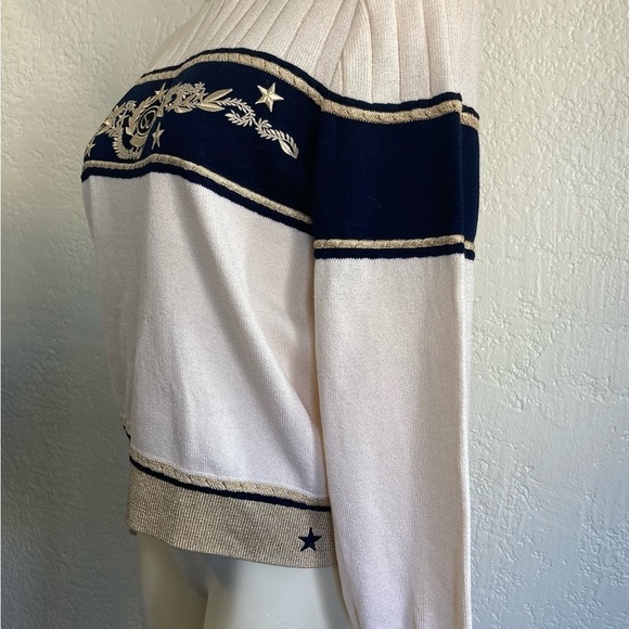 ST . JOHN SM collection by Marie Gray Santana knit sweater As is (yellow dots ) - Picture 2 of 12